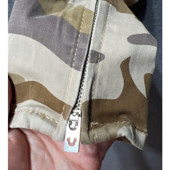 True Religion Womens Camo Cargo Flap Pocket Super Stretchy Skinny Pants Size 27 - Picture 5 of 12